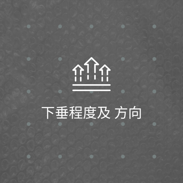 下垂程度及 方向