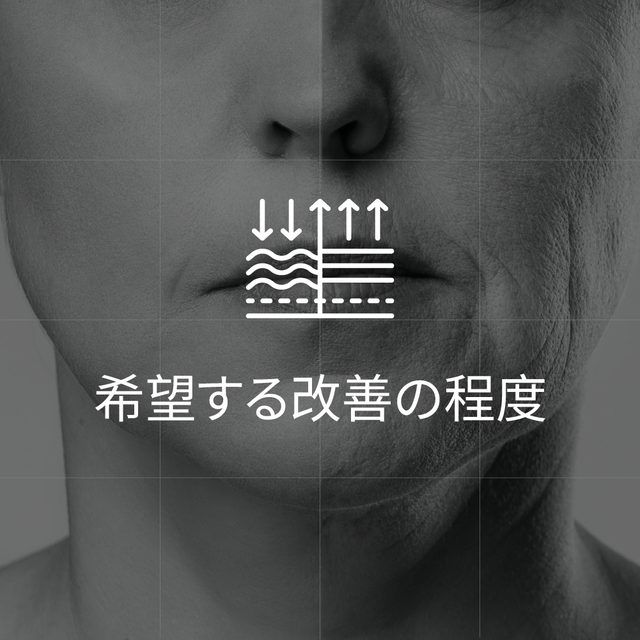 希望する改善の程度のアイコン